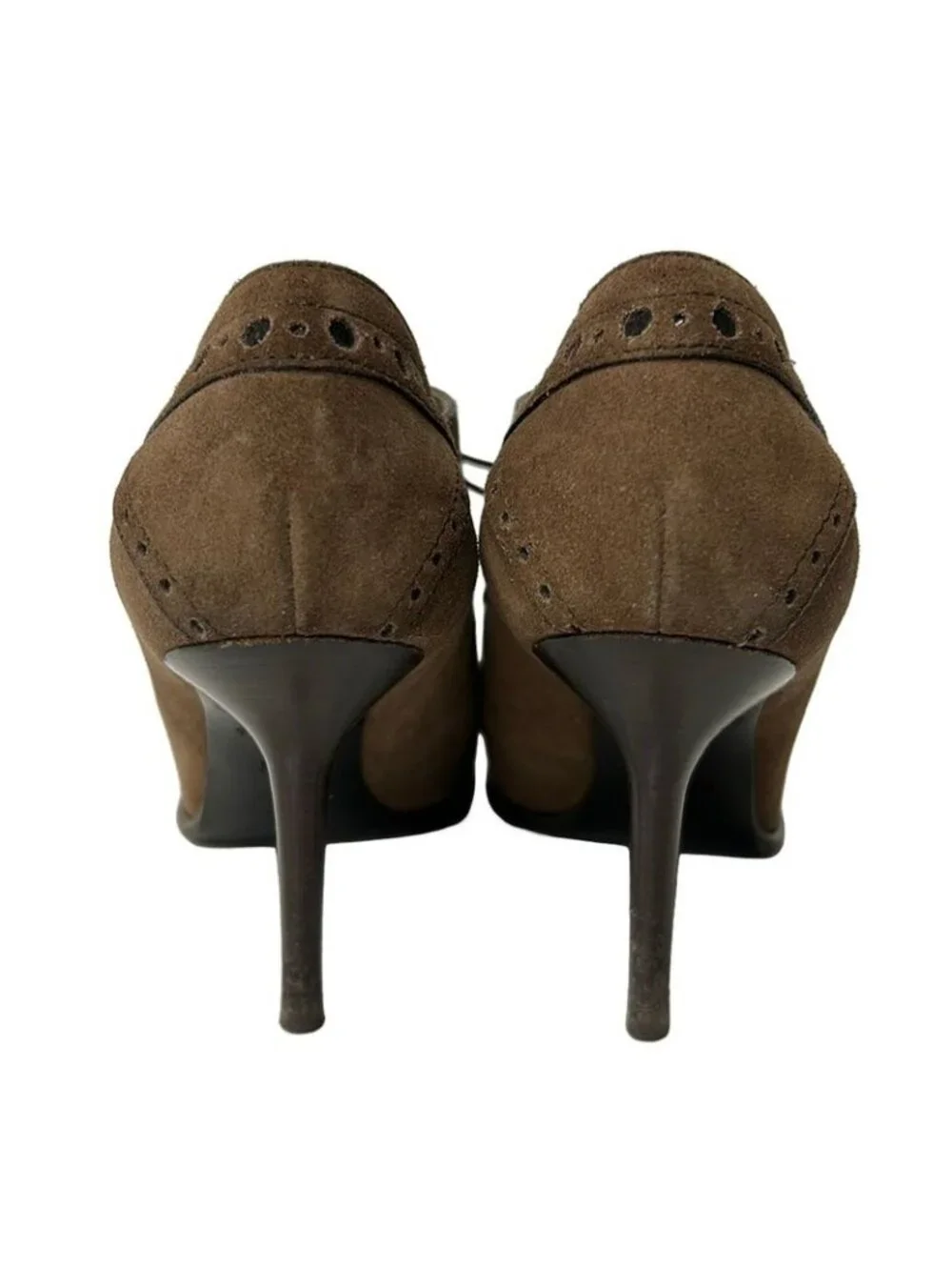 Louis Vuitton Booties 37.5 Beige Black Perforated Straight Tip Leather Boot - Picture 3 of 6